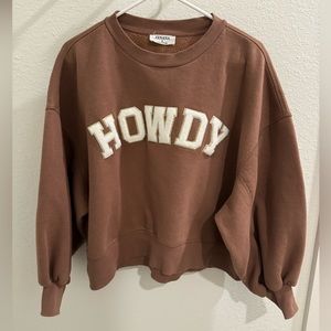 Howdy Women’s Crop Sweatshirt